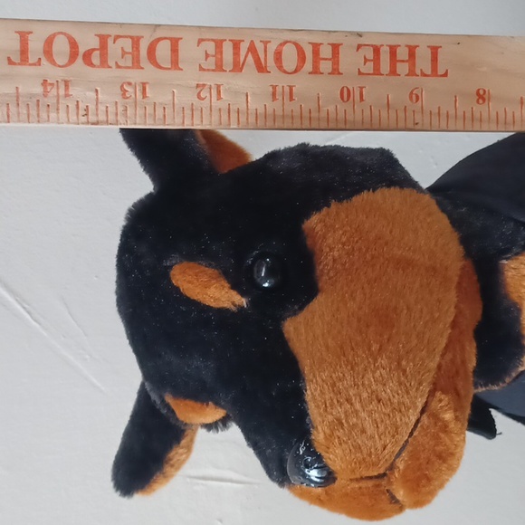 Rottweiler plush stuffed dog puppy removeable Protect Life Jacket not used - Picture 11 of 13